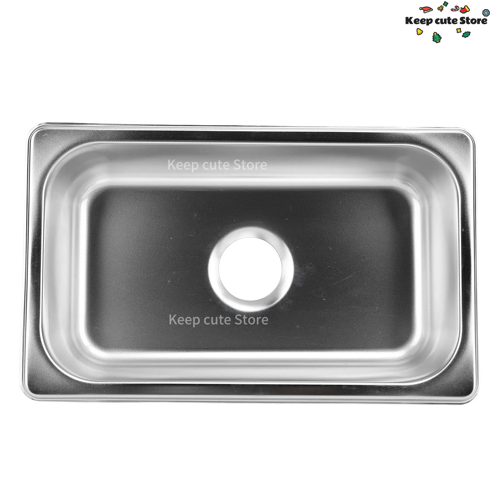 RV 304 évier inox cuisine rectangulaire lavabo à main évier avec sortie d'égout 40mm pour bateau caravane Yachts bateaux – Image 6