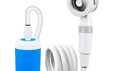 Pompe de douche de Camping extérieure portative de douche de Camping de 2025, pompe de douche électrique Rechargeable de mise à niveau avec l’affichage numérique Intelligent