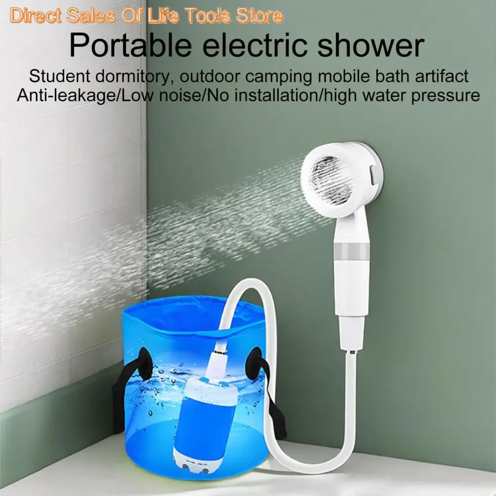 Pompe de douche de Camping extérieure portative de douche de Camping de 2025, pompe de douche électrique Rechargeable de mise à niveau avec l'affichage numérique Intelligent – Image 4