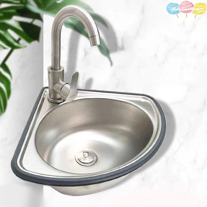 Évier de Cuisine en Acier Inoxydable, Accessoire de Camping-car, Coin Légumes, Hurhome Bar, Petit Filles Unique, Baignoire Dstress – Image 2